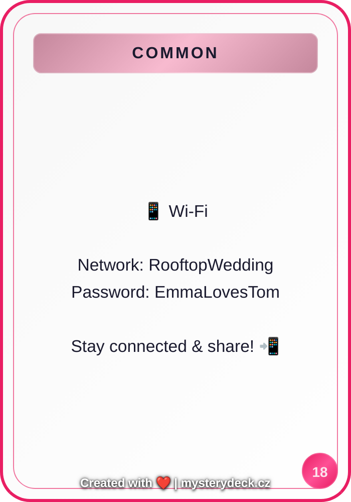 Moderní karta #18 - Běžná